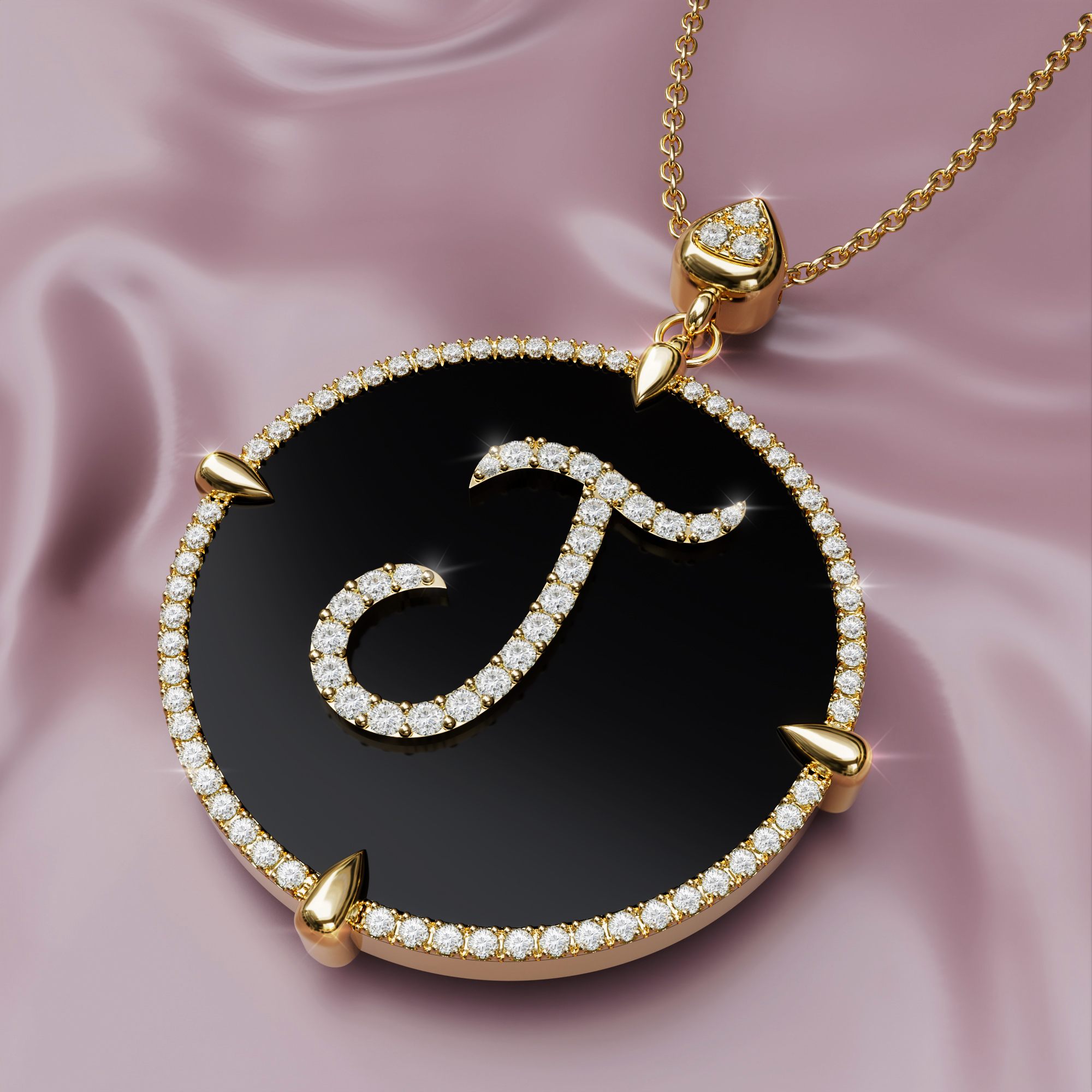 Pipa Bella by Nykaa Fashion Gold Crystal Studded J Initial Pendant: Buy  Pipa Bella by Nykaa Fashion Gold Crystal Studded J Initial Pendant Online  at Best Price in India | Nykaa
