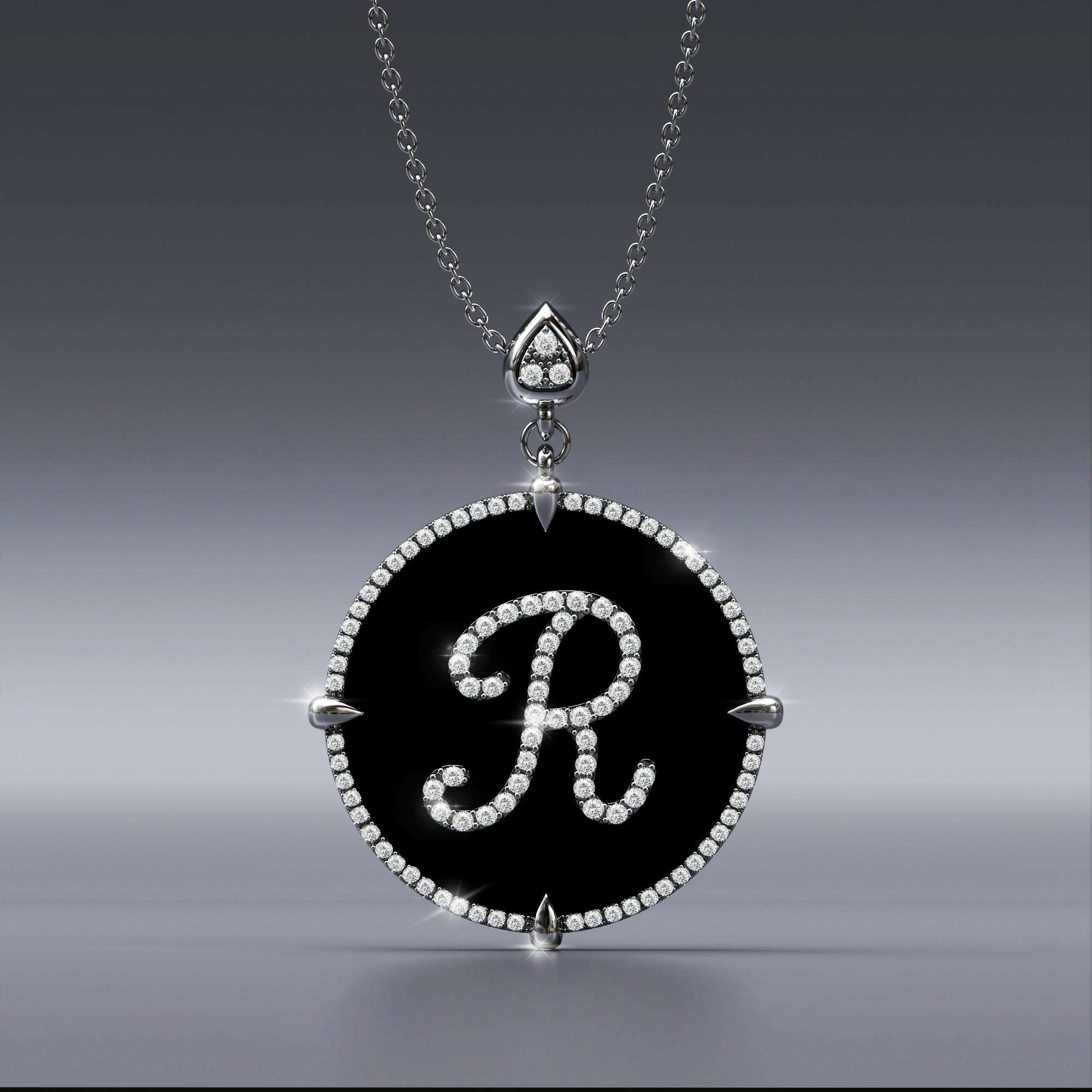 Elsa Peretti® Alphabet Letter R Pendant in Silver, Small | Tiffany & Co.